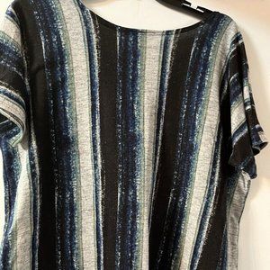 Stax Vixen Womens Top Multi Color Vertical Stripes No Size But Looks To Be A Med
